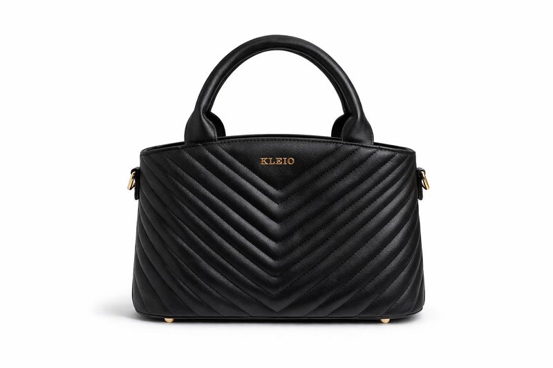 KLEIO Top Handle Satchel Handbag in Vegan Leather for Women - Image 5